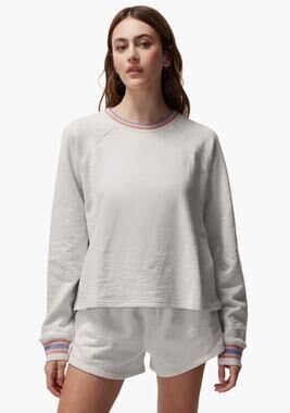SPIRITUAL GANGSTER Slub Terry Freja Dolman Raglan Sweatshirt Size Women's Medium